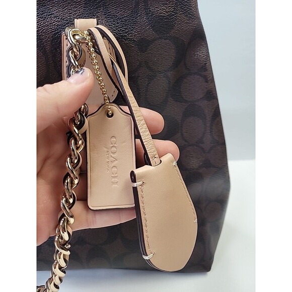 Coach Black and Tan Tote Bag - Picture 4 of 16